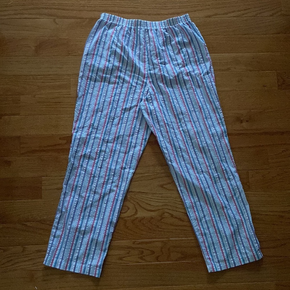 Striped seersucker pants size 16 - Picture 2 of 9